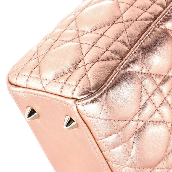 Christian Dior My ABCDior Lady Dior Bag Metallic Cannage Quilt Leather - Picture 7 of 9